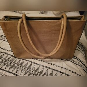 Franklin covey green snake skin laptop work bag.